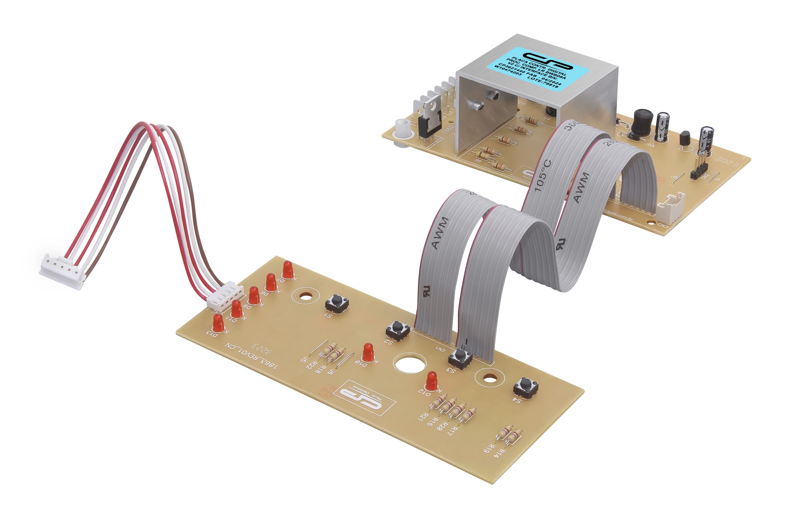 PLACA CONTROLADORA DIGITAL DE PROCESSO COMPATÍVEL LR BWB08A V2 C/INTERFACE BIV