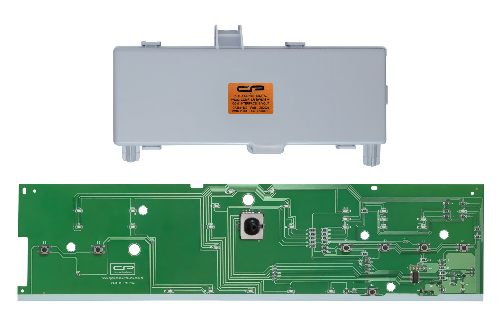 PLACA CONTROLADORA DIGITAL DE PROCESSO COMPATÍVEL LR BWS15 V1 C/POTENCIA BIV