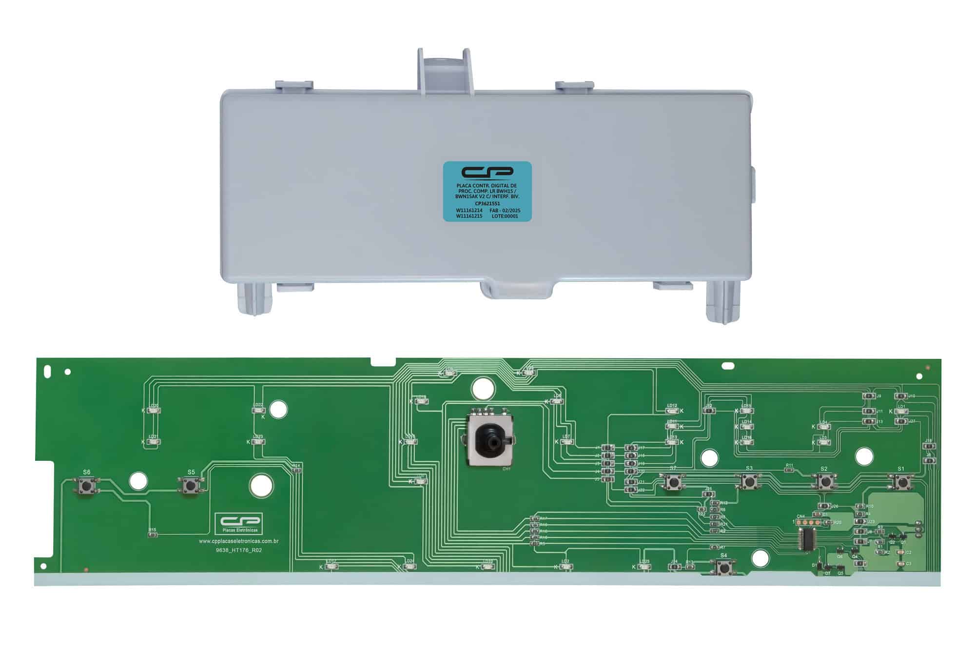 PLACA CONTROLADORA DIGITAL DE PROCESSO COMPATÍVEL LR BWH15/BWN15 V2 C/POTENCIA BIV