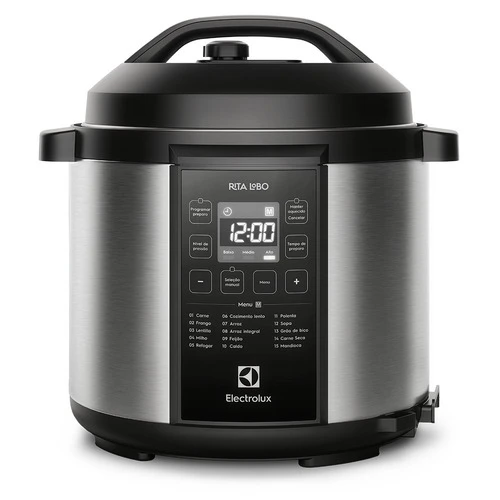 Panela de Pressão Elétrica 6L com 15 Receitas Pré Programadas PCC20 220V