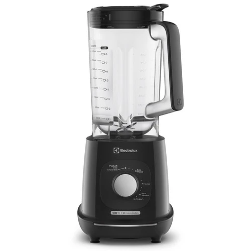Liquidificador Electrolux 1300W 3,2L Efficient com TriForce 12 Velocidades Preto EBL1300 127V