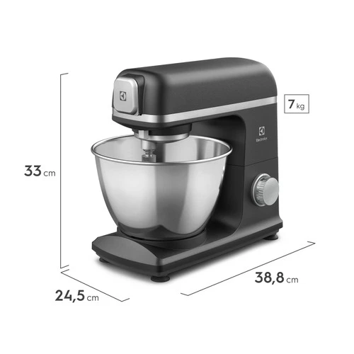 Batedeira Planetária Electrolux 800W Preta Expert com Tecnologia TruFlow® Power System KMP70