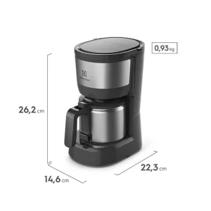 Cafeteira Elétrica Electrolux Efficient com Jarra de aço Inox ECM12
