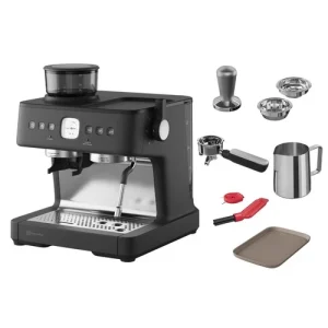 Cafeteira Espresso Electrolux Expert Moedor Integrado e Vaporizador de Leite Preta ECM90 127 V