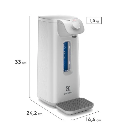 Electrolux Purificador de Água Natural Filtro Refil Compacto Tecnologia Acqua Pure Alta Filtragem  6 meses 3000 litros Design Moderno PN10B não necessita energia fixação na parede ou mesa/balcão - Imagem 5